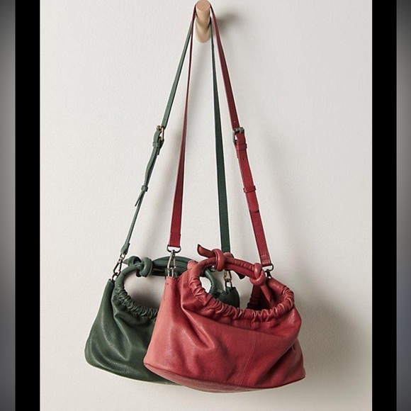 Free People Head Over Heels Leather Crossbody Bag in Red - Picture 2 of 12